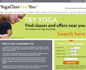 Yoga Class Near You - mobile responsive website design